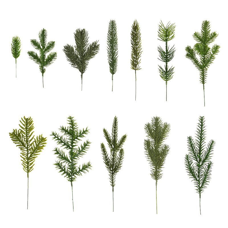 Factory simulation of pine needle plants Christmas decorations Artificial PE  branches and green plants  tree accessory