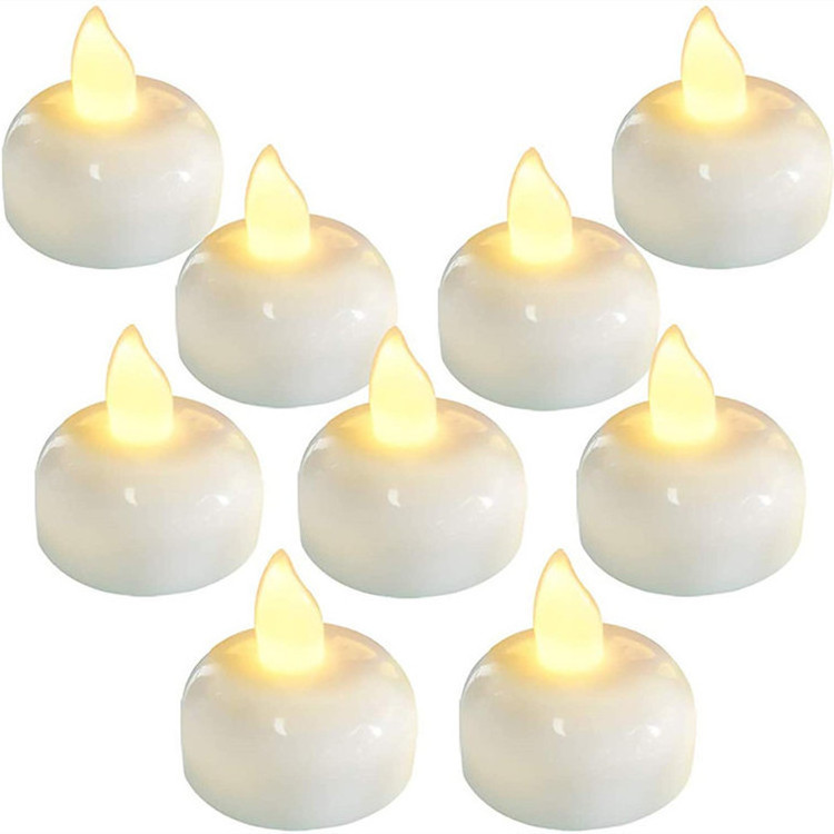 Cross- Border Creative Water Lighted Floating Led Small Candle Light In Water Christmas Wedding Table Pool Bathtub Decoration