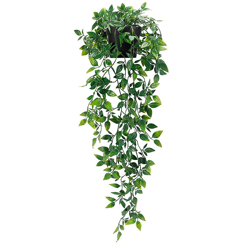 Mandala Eucalyptus Green Leaves Fake Vine Potted Home Wedding Indoor Outdoor Wall Decoration Artificial Hanging Plants