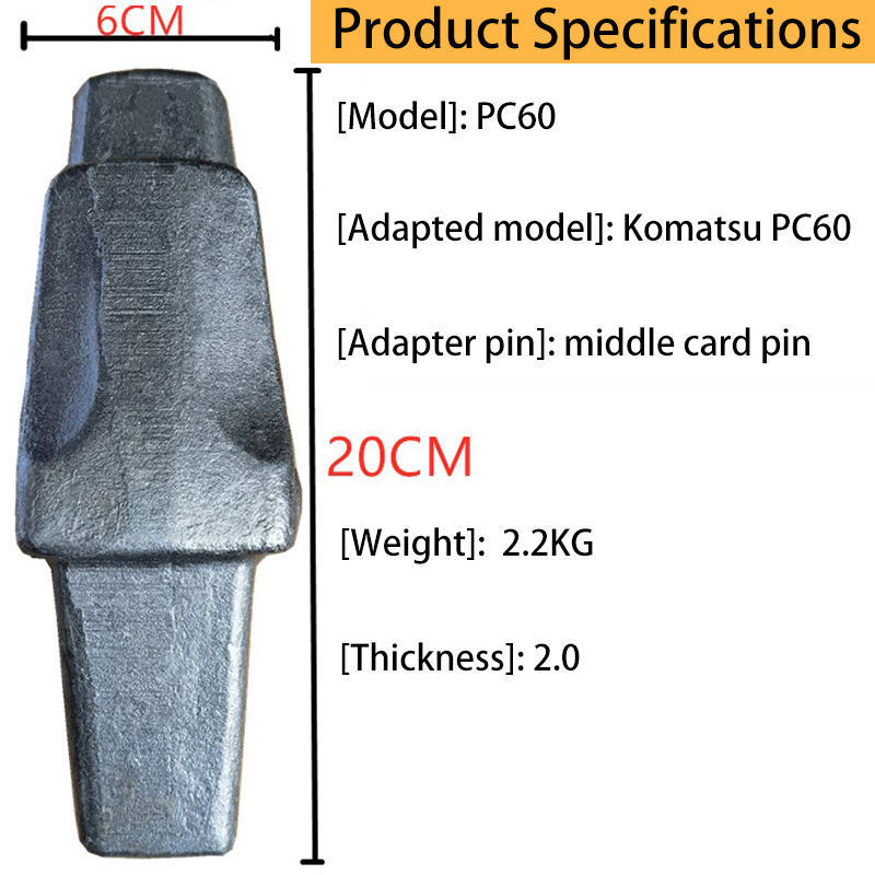 Excavator Bolt Bucket Teeth And Forging Rock Bucket Tooth Adapter pin used For Komatsu Pc60