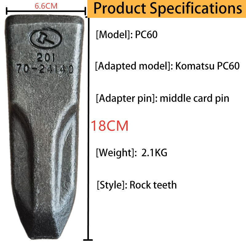 Excavator Bolt Bucket Teeth And Forging Rock Bucket Tooth Adapter pin used For Komatsu Pc60