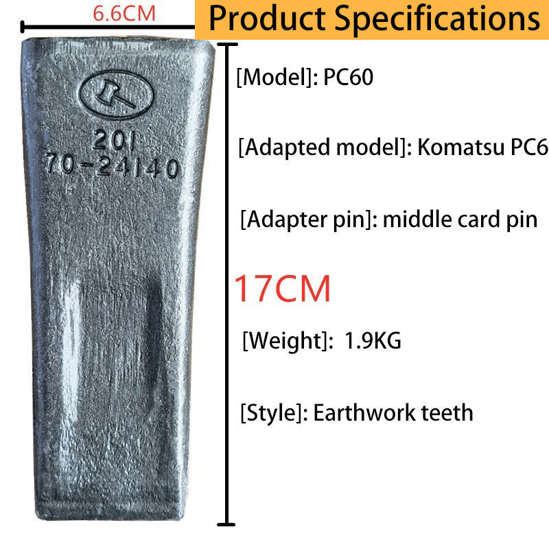 Excavator Bolt Bucket Teeth And Forging Rock Bucket Tooth Adapter pin used For Komatsu Pc60