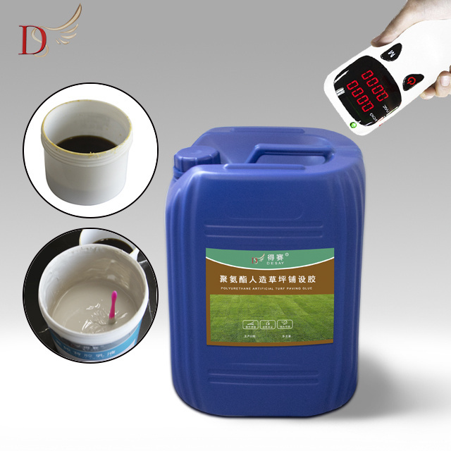 Polyurethane adhesive glue for landscape artificial grass and synthetic turf installation, Artificial turf laying glue/