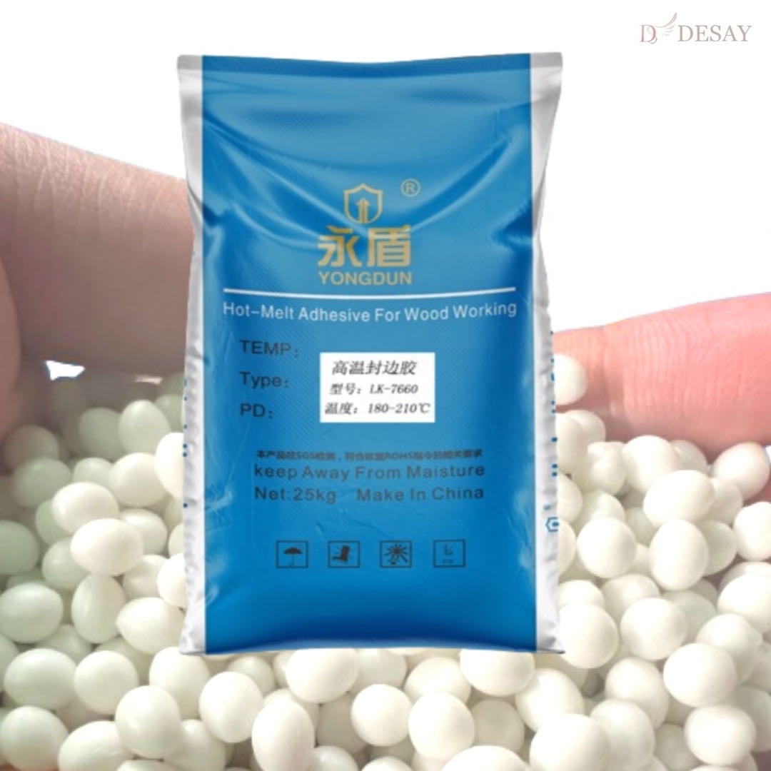 High temperature Granule edge sealed Hot melt Adhesive EVA Hot Melt Glue For PVC Edge Banding Glue