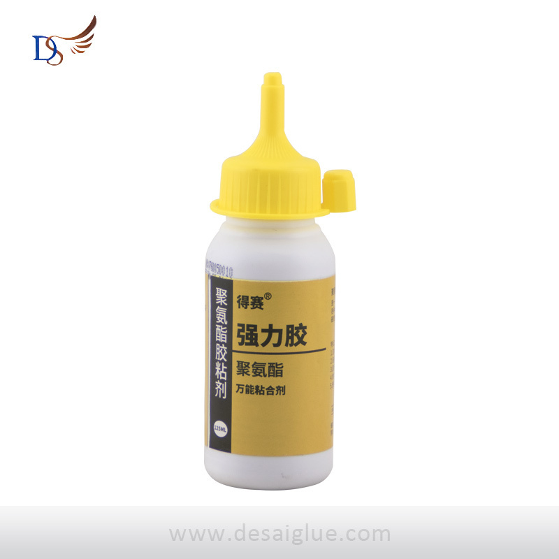 Transparent   yellow wood glue  Adhesives Glue Quick Drying, One Component PU Liquid Glue for Rigid Plastic Foam,