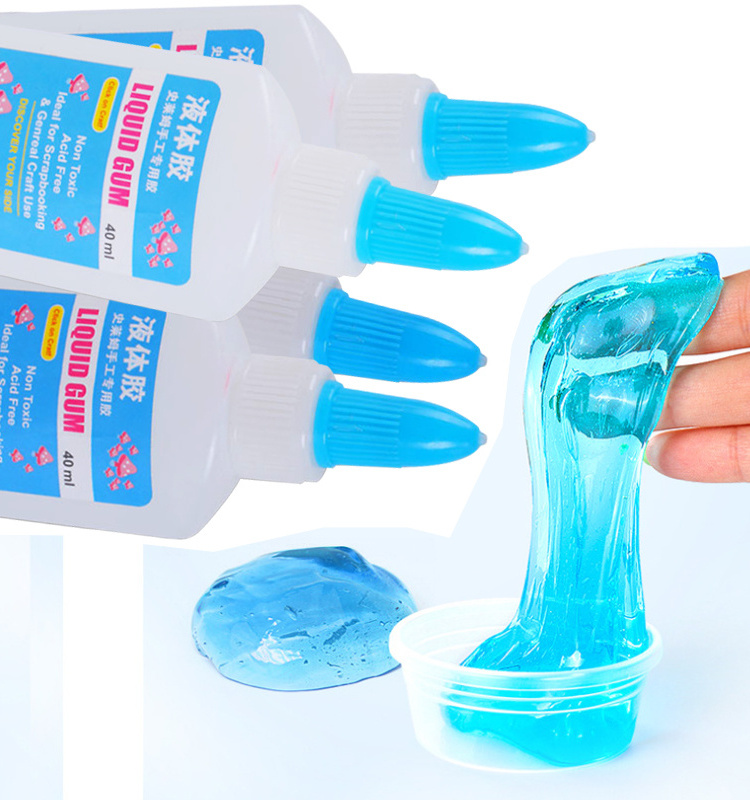 Good quality factory directly adhesive  Clear Glue, Factory hot sale clear Pva Slime Crystal Glue/