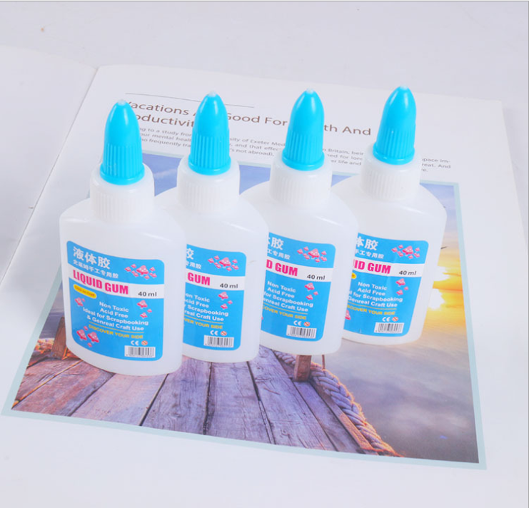 Good quality factory directly adhesive  Clear Glue, Factory hot sale clear Pva Slime Crystal Glue/