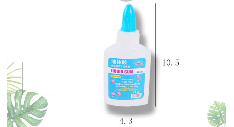 Customized Non-toxic PVA clear slime glue paper glue craft glue