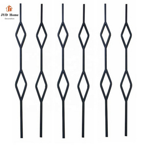 JYD Home Decorative Wrought Iron Square Baluster for Stair Railing with two diamond-shape (Q-1251)