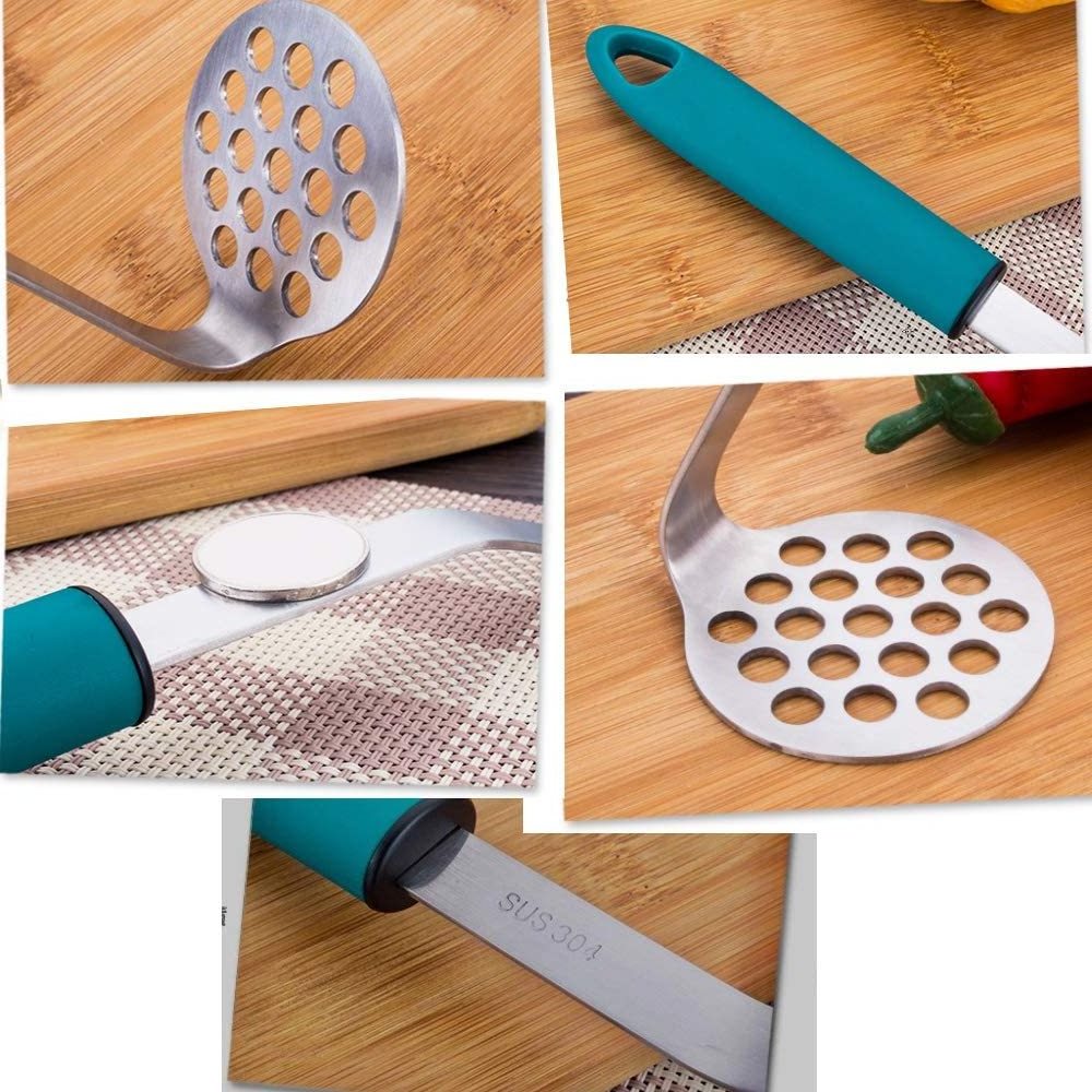 Kitchen Gadgets 304 Stainless Steel Bean and Potato Masher