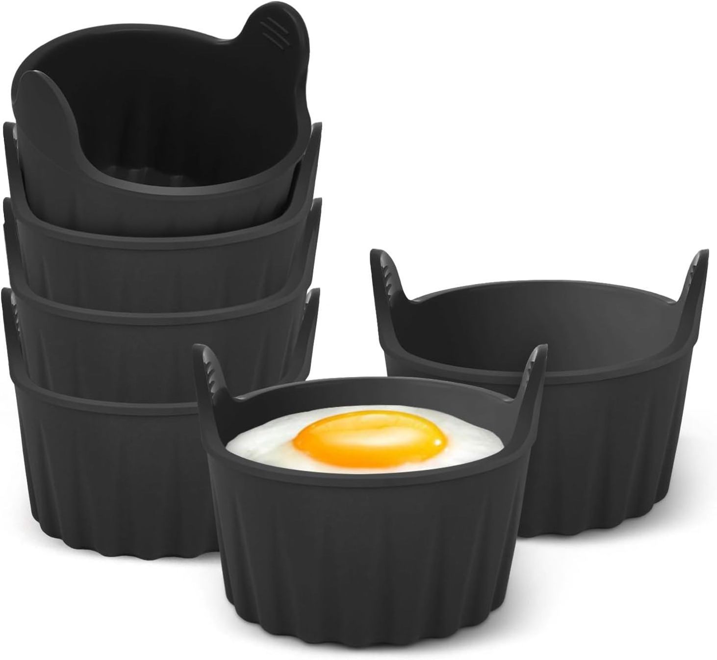 Microwave and Oven BPA Free Air Fryer Accessories Ramekins Egg Poachers Silicone Egg Poacher Cups