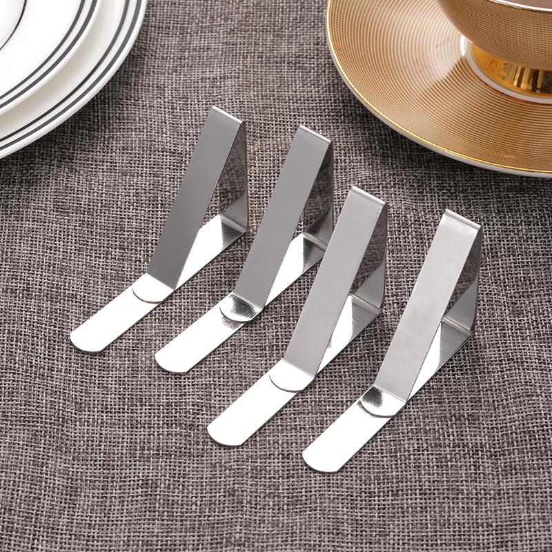 12 PCS Outdoor Table Cloth Cover Clamps Table Cloth Holders Ideal Stainless Steel Tablecloth Clips