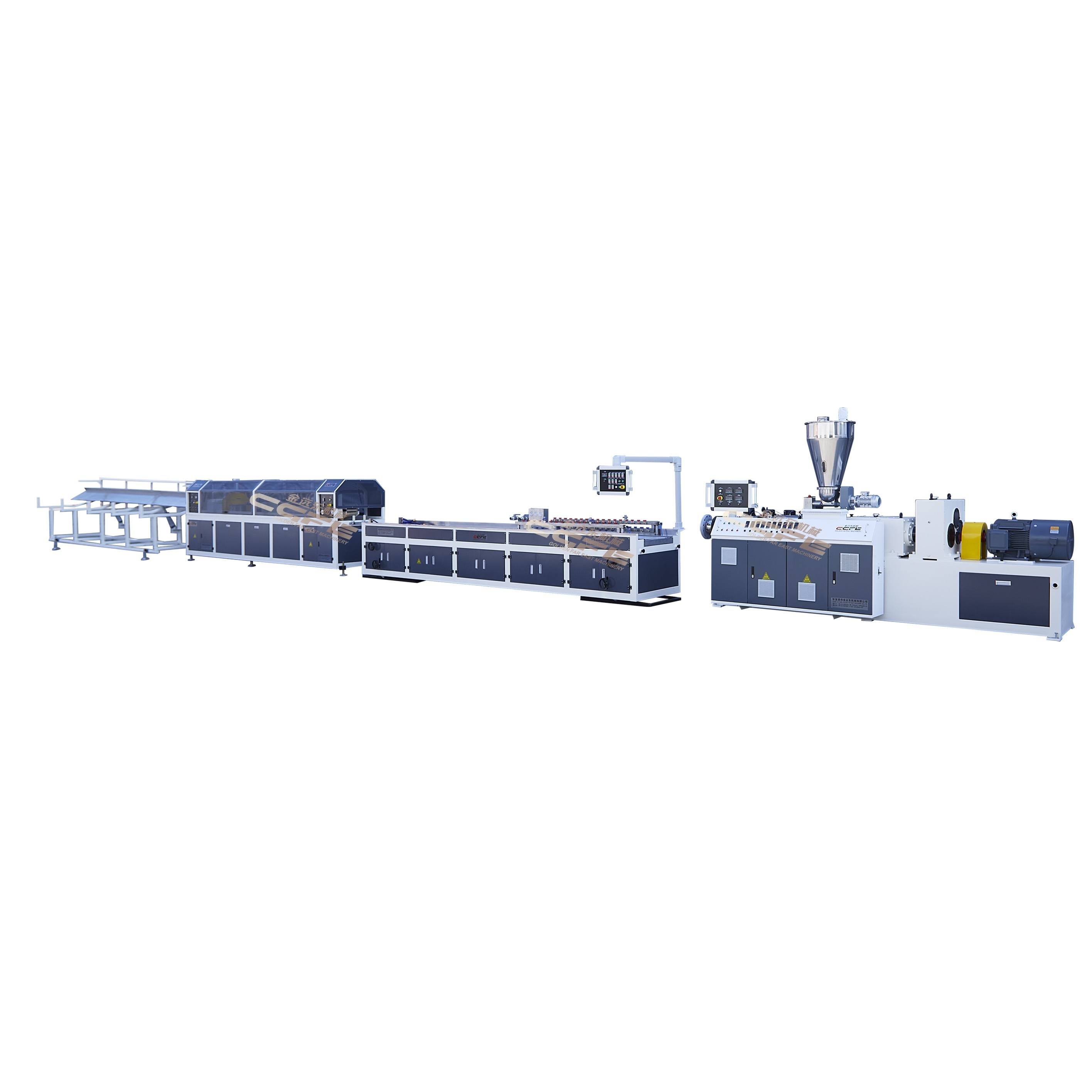 PVC Profile Extrusion Line/Wood Plastic Composited PVC  Profile Board Panel Extrusion Production Line/Making Machine