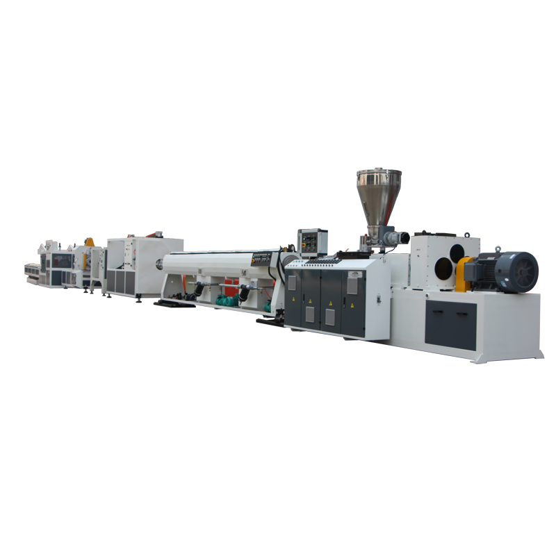 China Conical Double Twin screw Plastic CPVC PVC Pipe Extruder Extrusion Production Line