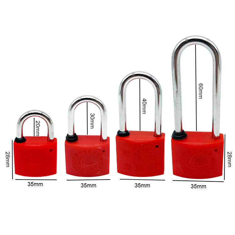 Cable Seal Lock Safety Plastic Seal Container Seal Locker Plastic Shell Padlock With Master Key