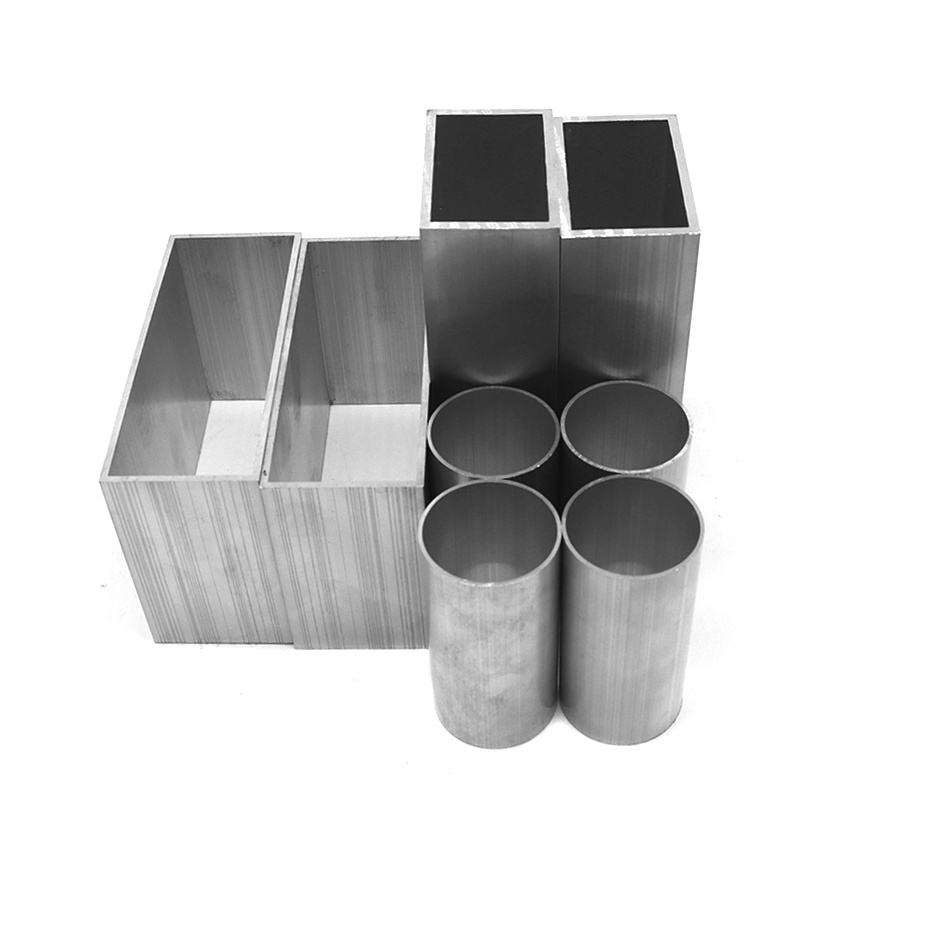 different types of aluminum tubes\/ aluminium hollow profiles manufacturer \/ wood grain aluminium 6063 square tube