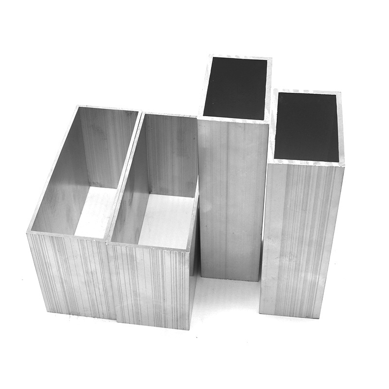 different types of aluminum tubes\/ aluminium hollow profiles manufacturer \/ wood grain aluminium 6063 square tube