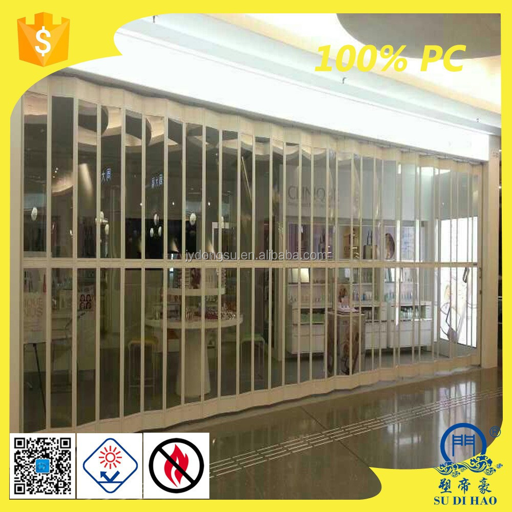 wholesale price oem smart roll up door high quality polycarbonate solid slats rolling shutter door