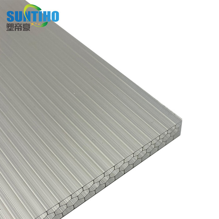 Wholesale 18mm multi-wall plastic insulated roof panels PC roofing panel polycarbonate clear roof panels