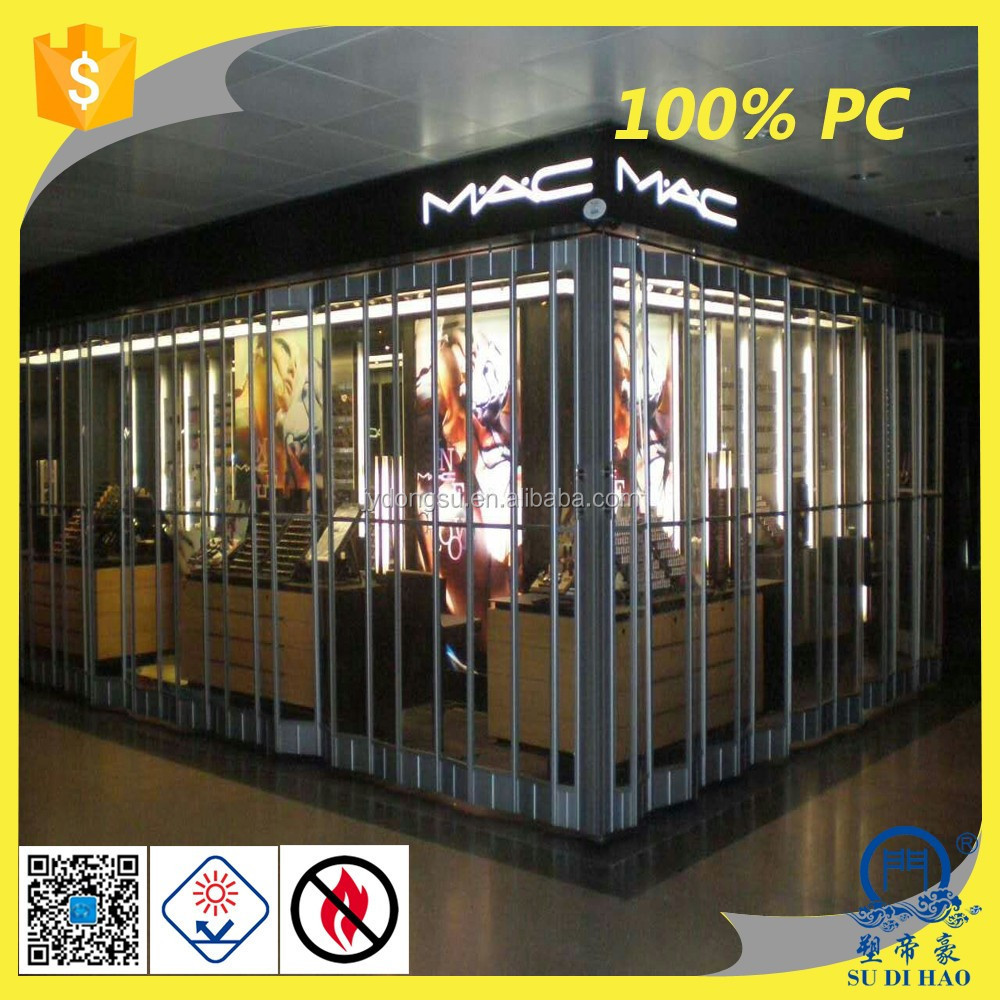 wholesale price oem smart roll up door high quality polycarbonate solid slats rolling shutter door