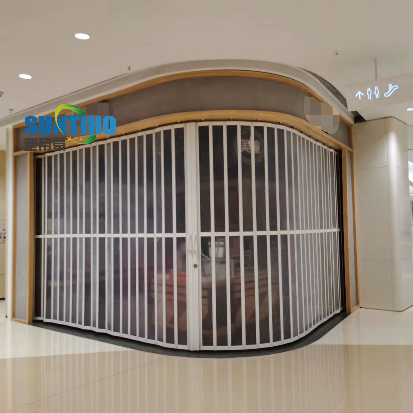 Wholesale french style polycarbonate frameless folding door shower automatic doors prices sliding door