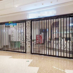 Wholesale french style polycarbonate frameless folding door shower automatic doors prices sliding door