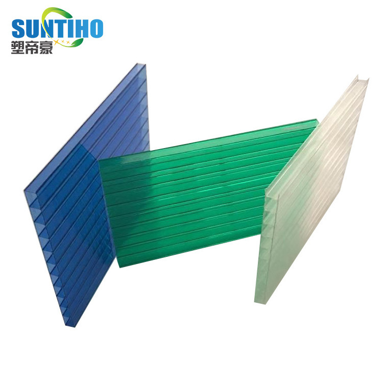 wholesale price uv protection pc roof panel greenhouse multi wall colors polycarbonate hollow roofing sheet