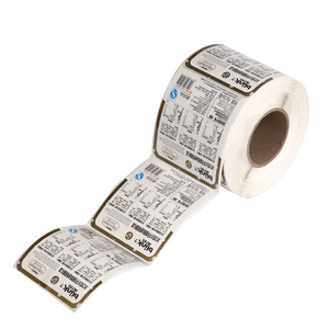 Custom Private Waterproof Personalized Roll Round Black GPS Tracking Label Stickers