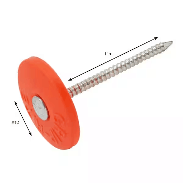 Plastic Cap Nail for Roofing accessories