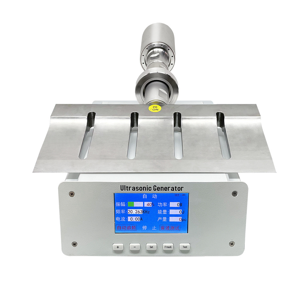 Ultrasonic sheet cake cutting machine for nougat marshmallow dough cheese