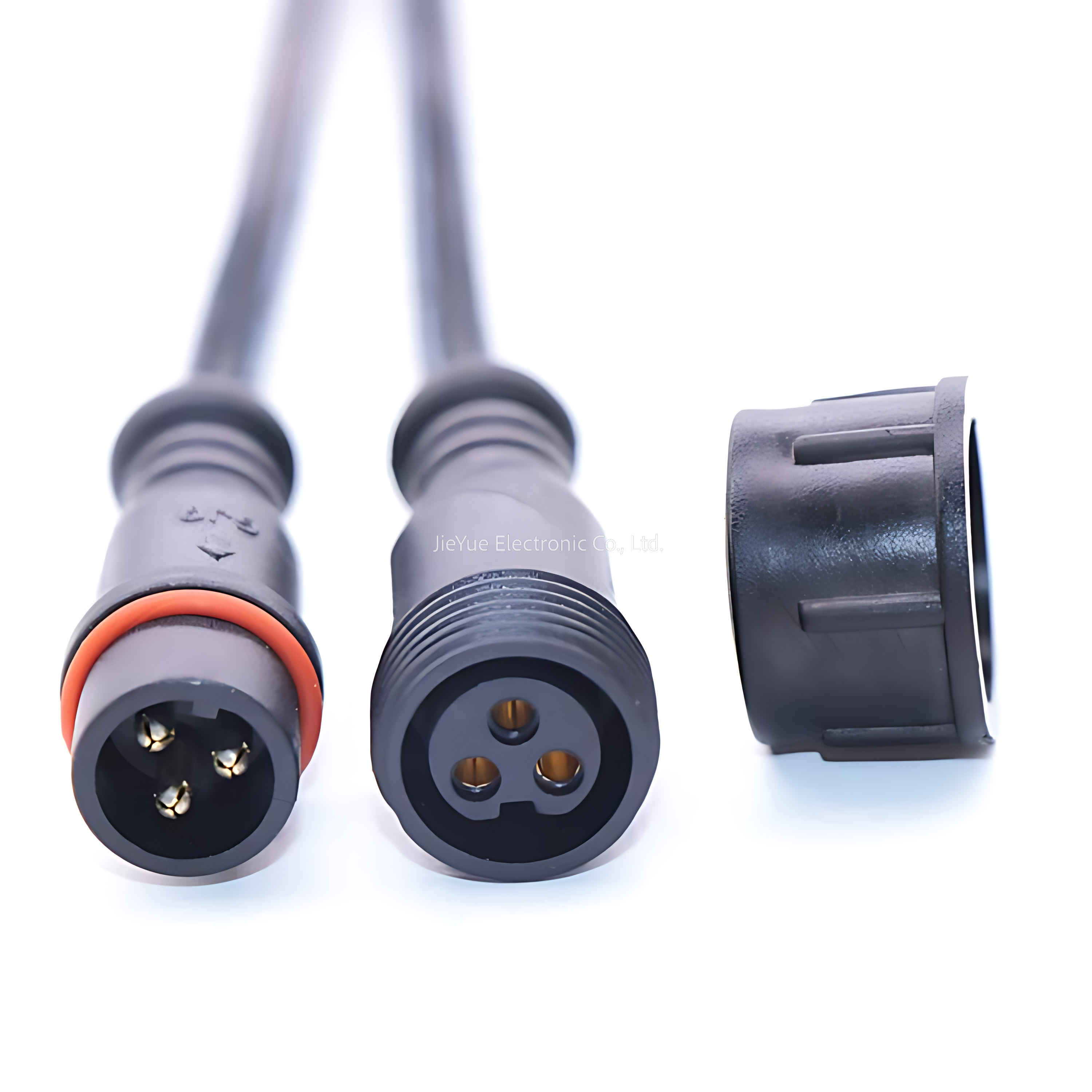 M6 M8 M10 M12 M16 M18 M20 Waterproof Connector 3 Pin 3 Core IP67 IP68 Female Male Plug LED Connector