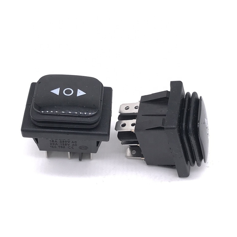 KCD4 Momentary (on)-off-(on) Waterproof 6Pin 3 Position Rocker Switch