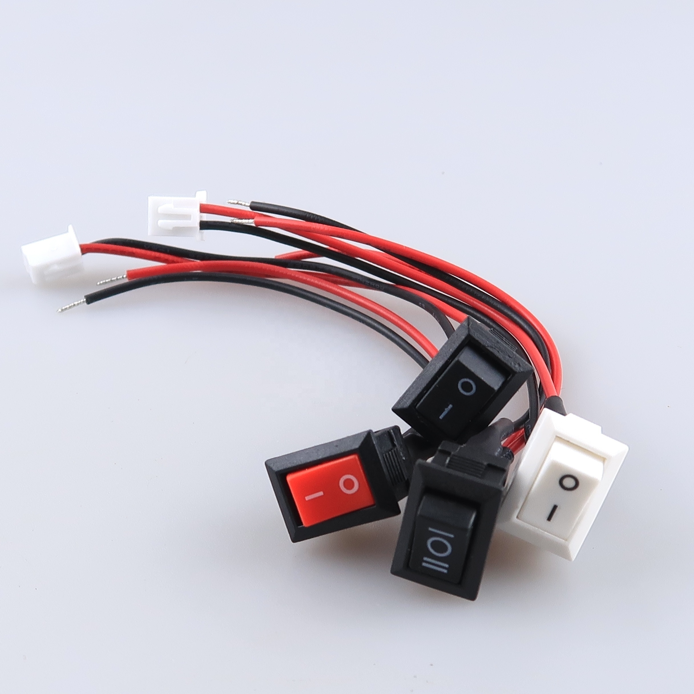 Rocker Switch ON/Off 2 Pin 2 Position SPST Car Auto Boat Square Rocker Toggle Switch with Pre-Wired AC 10A/125V 6A/250V