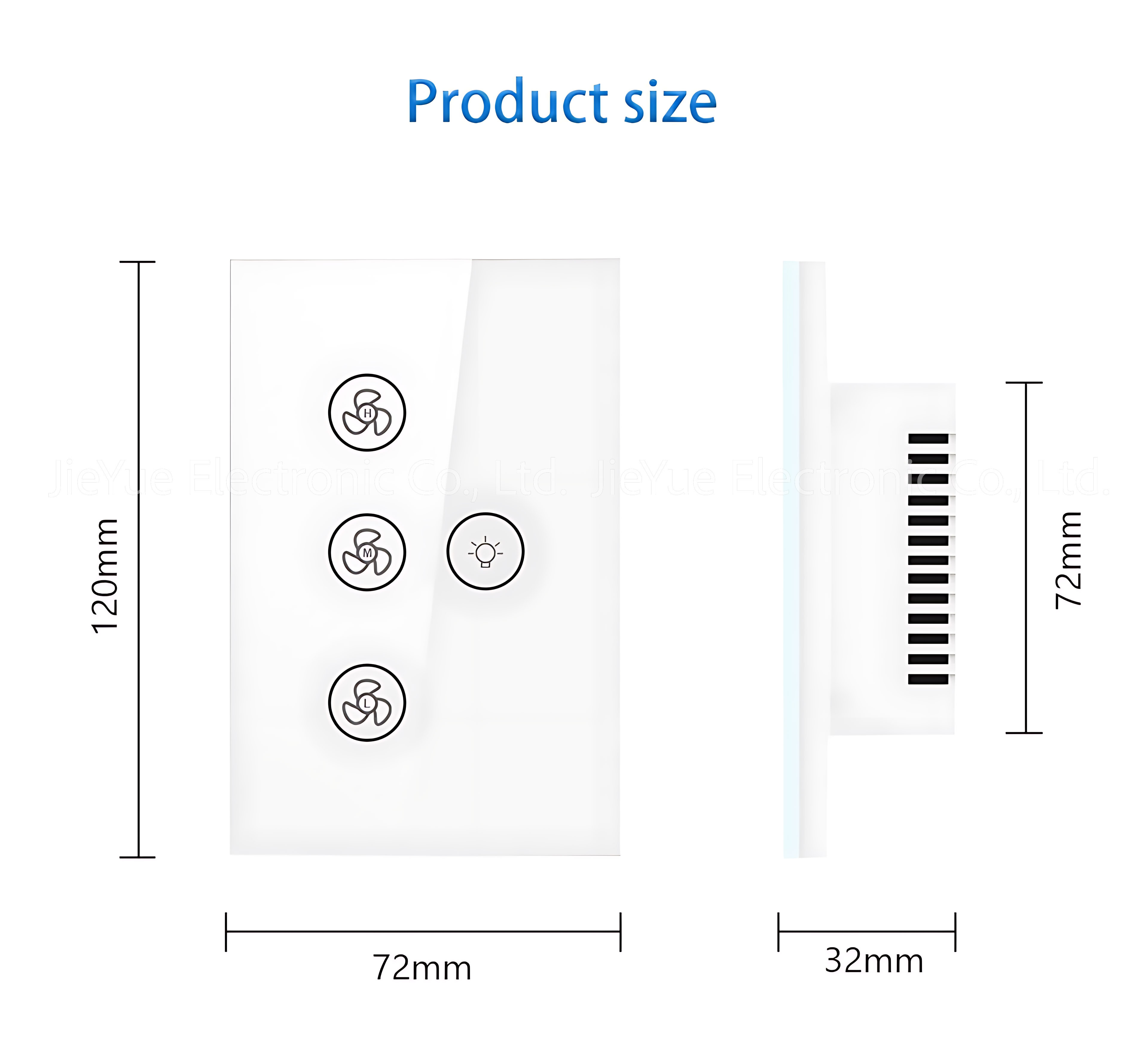 WiFi-enabled Smart Fan Light with Infinite Speed Adjustment, Touch Switch Panel, Graffiti App for Wireless Remote Control and Ti