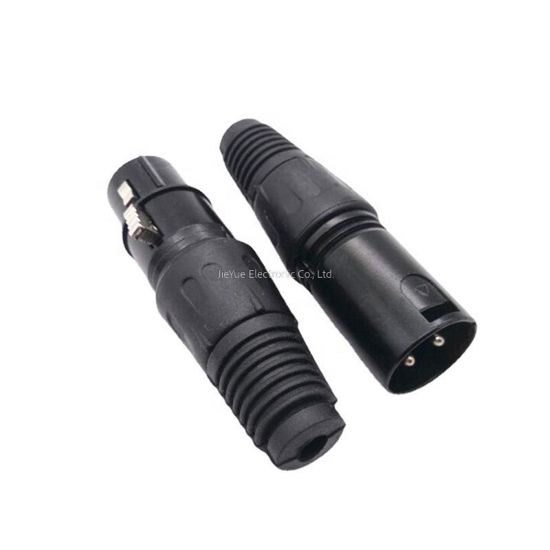 XLR 3 Pin Cannon Connector XLR Plug Male 3 pole female Jack MIC Audio connector