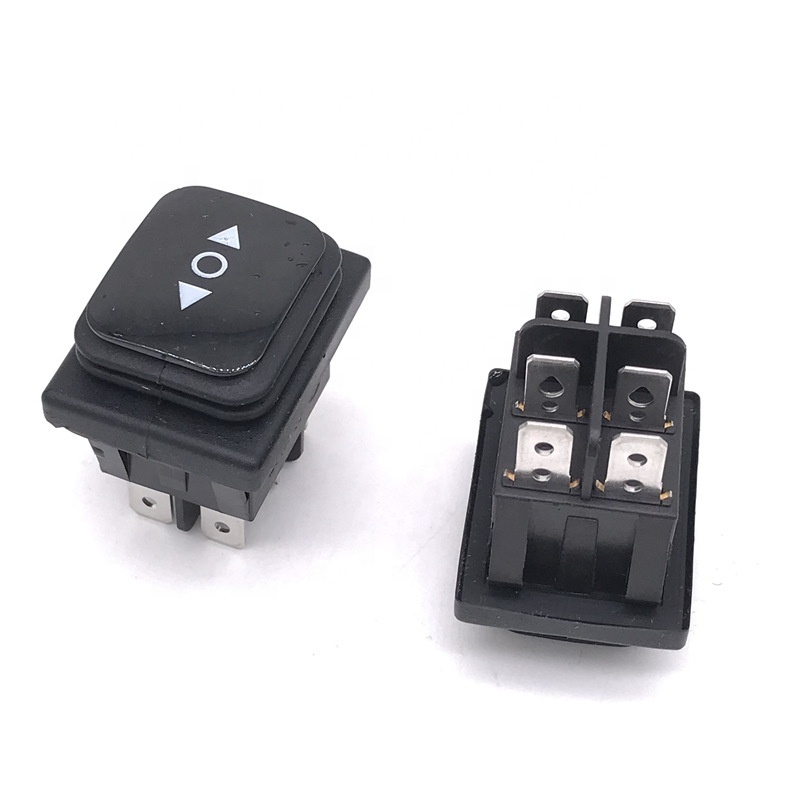 KCD4 Momentary (on)-off-(on) Waterproof 6Pin 3 Position Rocker Switch