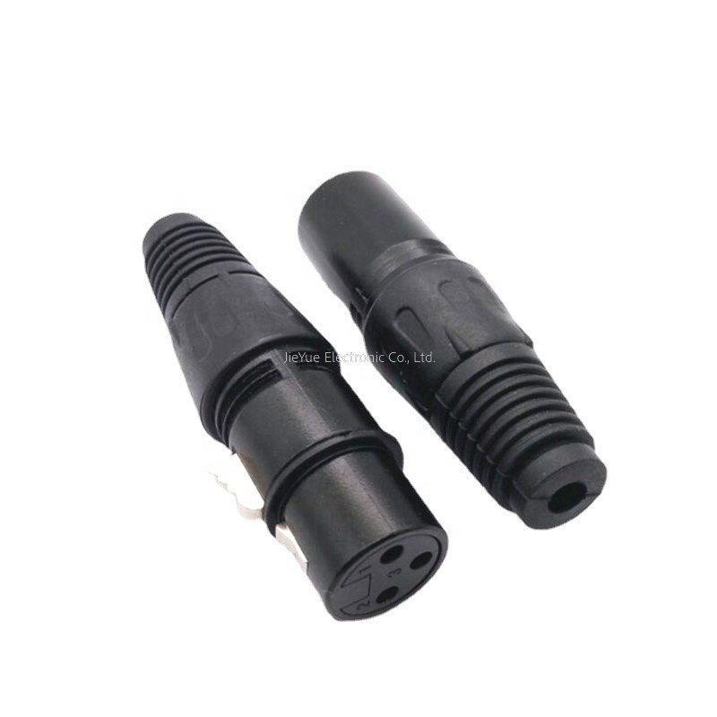 XLR 3 Pin Cannon Connector XLR Plug Male 3 pole female Jack MIC Audio connector