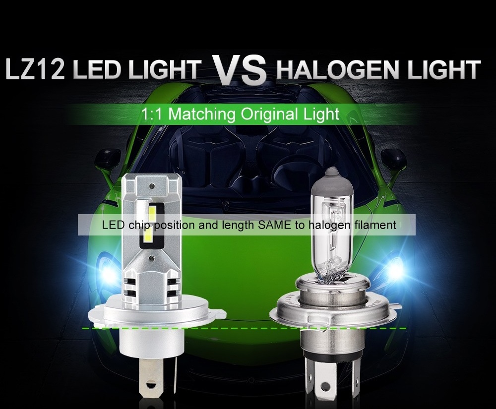 Fanless Wireless 40w Led Headlight 4000lm Auto Lighting Systems H7 Led Headlight Bulb Beam Canbus Already H4 Car Led Bulbs