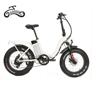 OEM ODM Wholesale Step Through Fat Tire Folding Ebike 300W 500W 1000W Motor Electric Folding Bike City Fold Bike