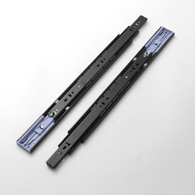 Metal Telescopic Channel Cabinet Full Extension Soft Close Locking Drawer Slide For Cabinetry