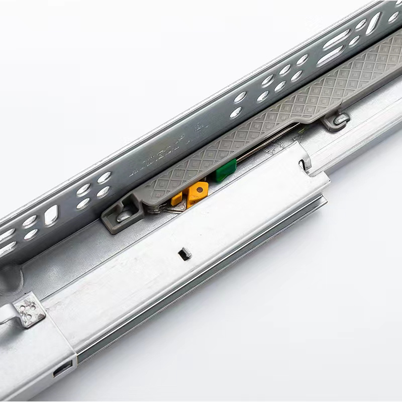 Telescopic Drawer Slide 27 Width 350mm Undermount Metal Taiming Ball Bearing Snap On Drawer Slides