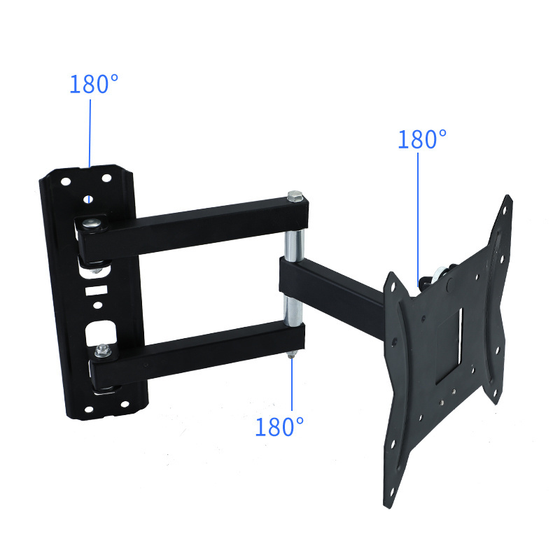 Factory OEM Latest Design Metal Modern Black Swivel Rotating TV Stand 360 Degree Bracket