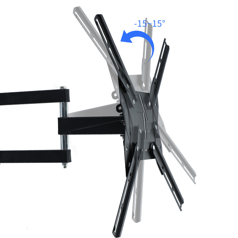 Factory OEM Latest Design Metal Modern Black Swivel Rotating TV Stand 360 Degree Bracket