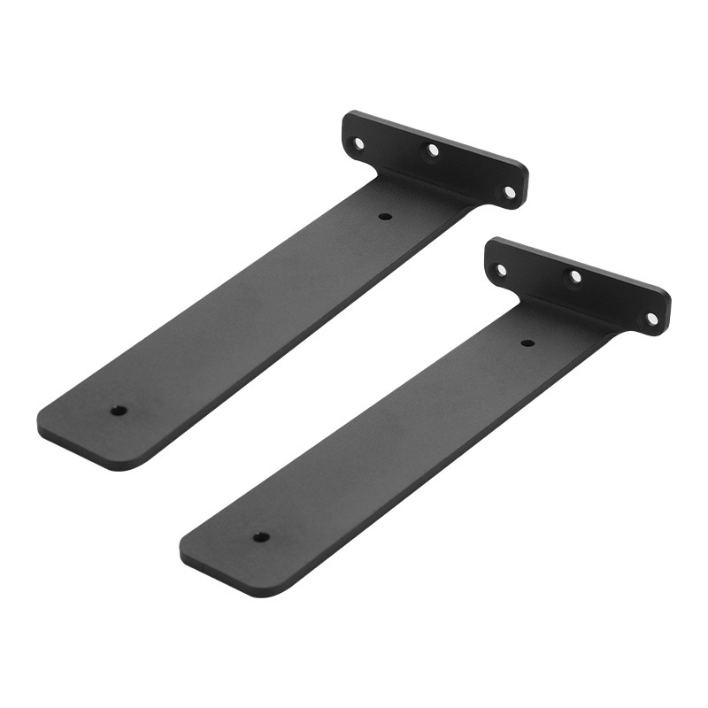 Factory Price Hidden Invisible Black Metal T shape Shelf Bracket Wall Mounted Bracket Hardware Supports