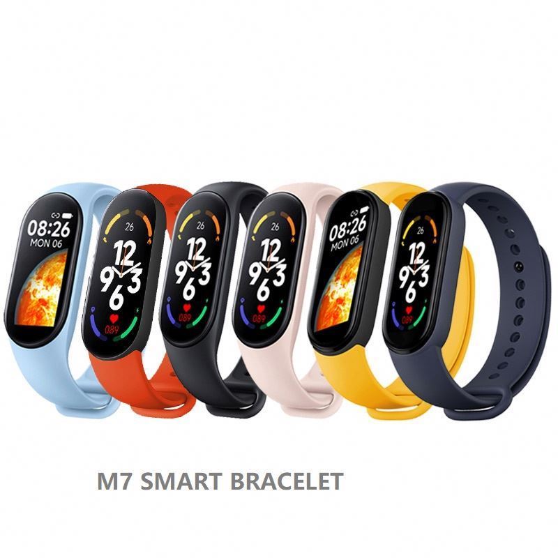 M7 Band Fitness Blood Oxygen Monitor Waterproof Sports Bracelet Activity Tracker Wristband M6 Smart Watch