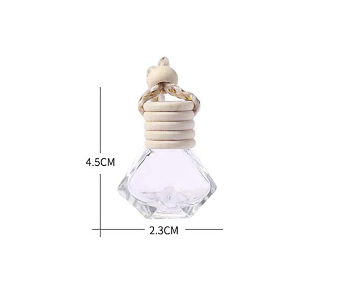 Car Perfume Bottle Pendant Diamond Bottle Glass Empty Car Diamond Perfume Bottle