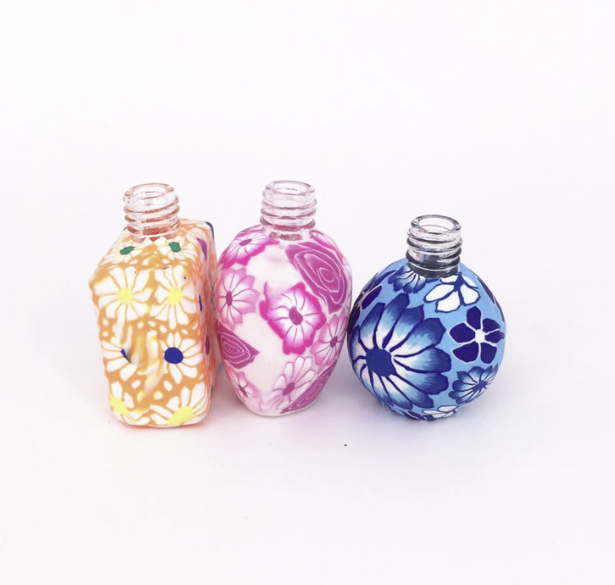 8ml Large triangle all-inclusive soft clay bottle perfume bottle spray bottle