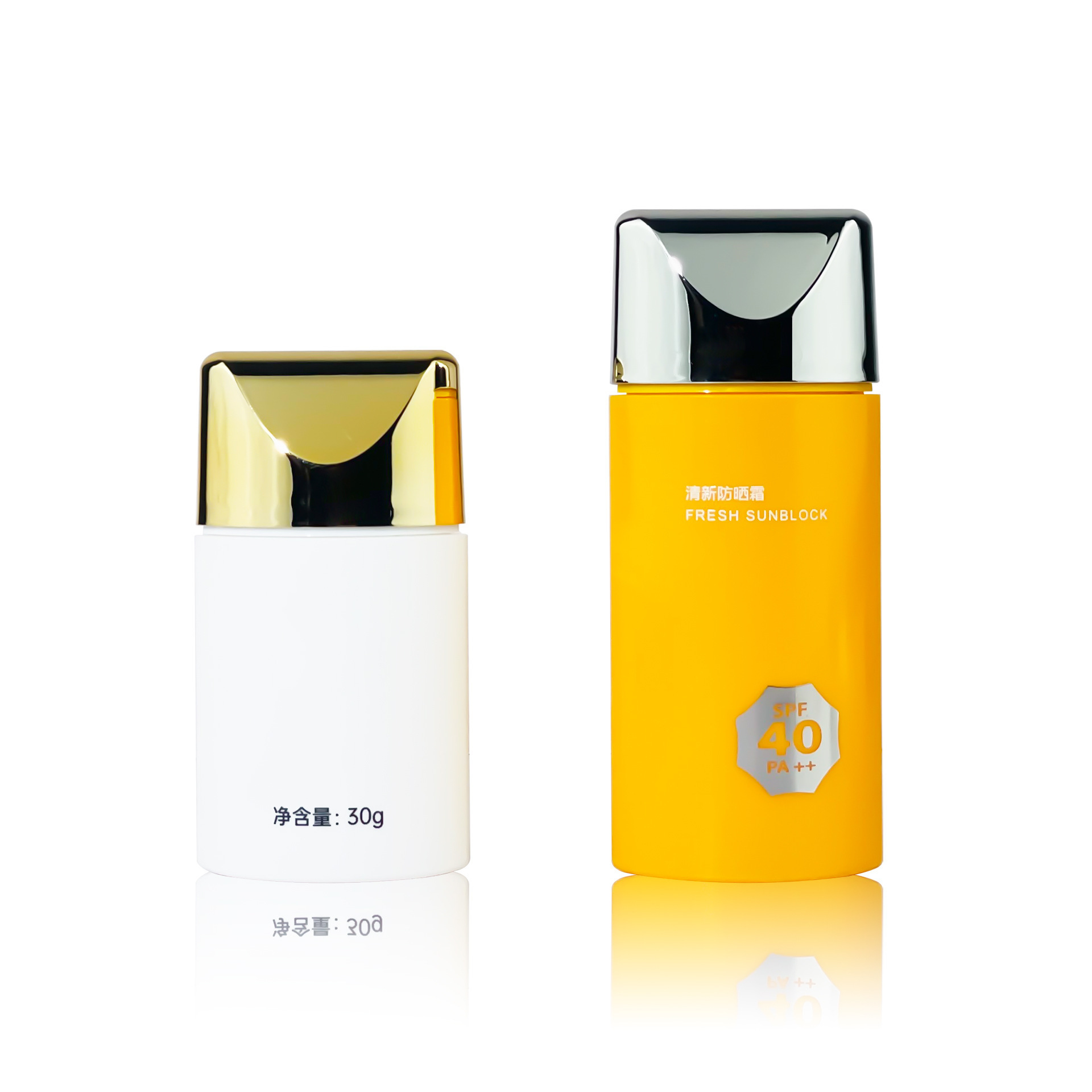 50ml PP plastic sunscreen hand cream bottle cosmetic packaging travel set hose packaging bottle