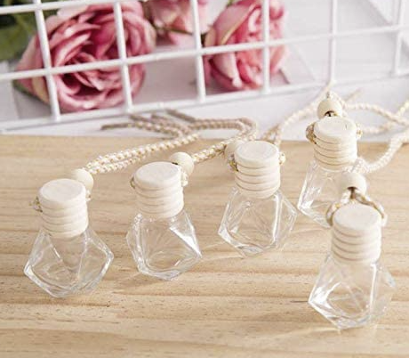 Car Perfume Bottle Pendant Diamond Bottle Glass Empty Car Diamond Perfume Bottle