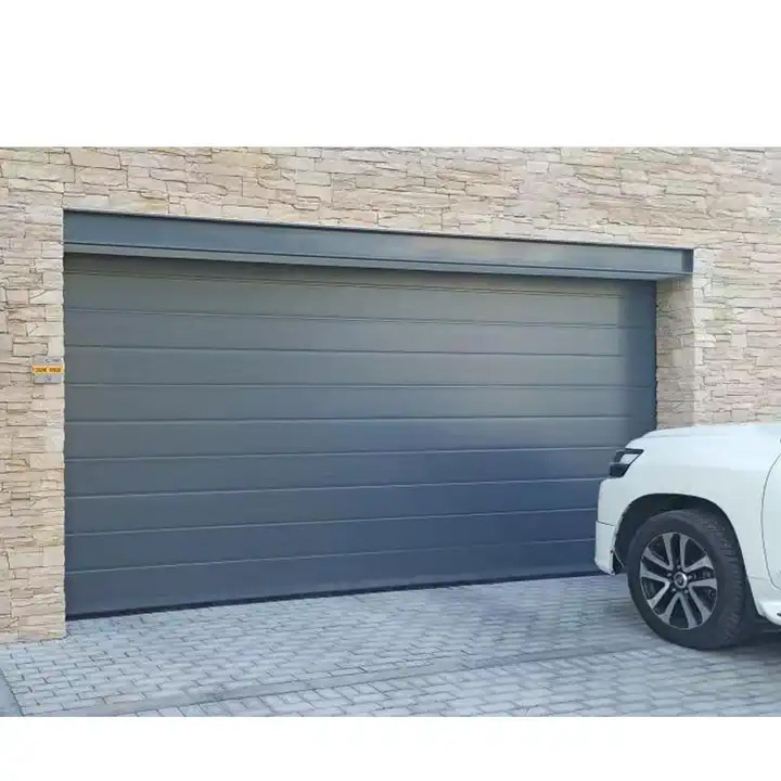 Modern Customized Sectional Finger Protection European Style Overhead Garage Door Galvanized Steel PPGI